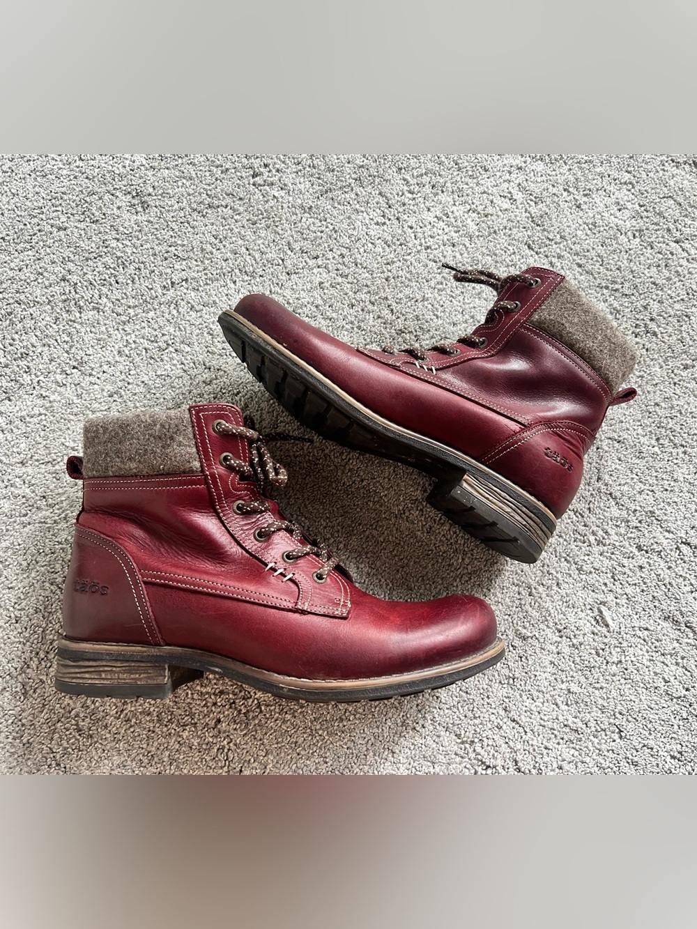 Taos Cutie Women’s Size 39 Leather Lined Ankle Boots Booties Side Zip